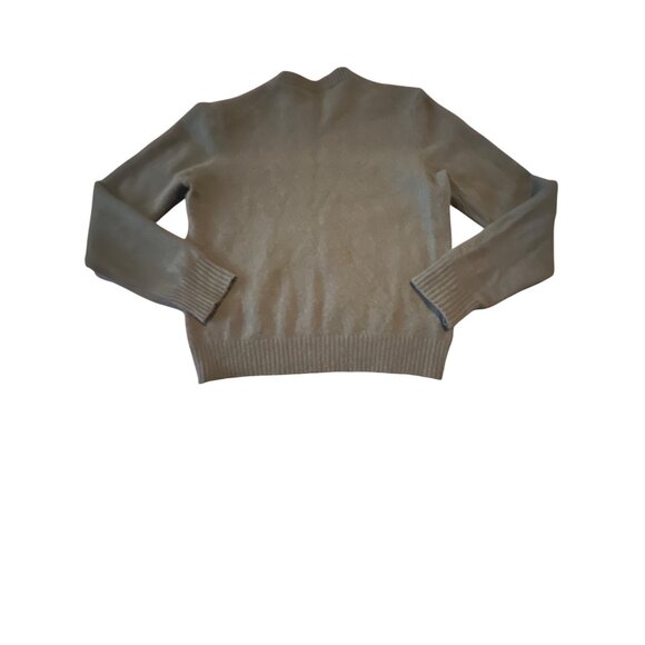 MNG Womens Olive Green Wool Blend Sweater Size L - Picture 6 of 6